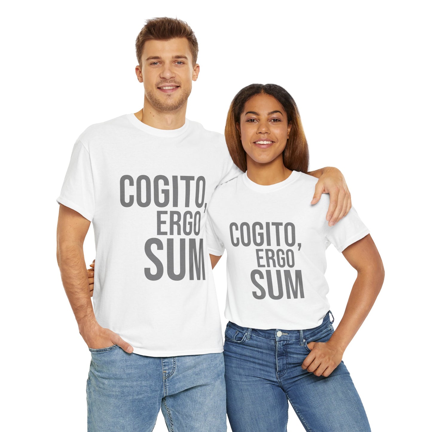 Unisex Heavy Cotton Tee - COGITO ERGO SUM