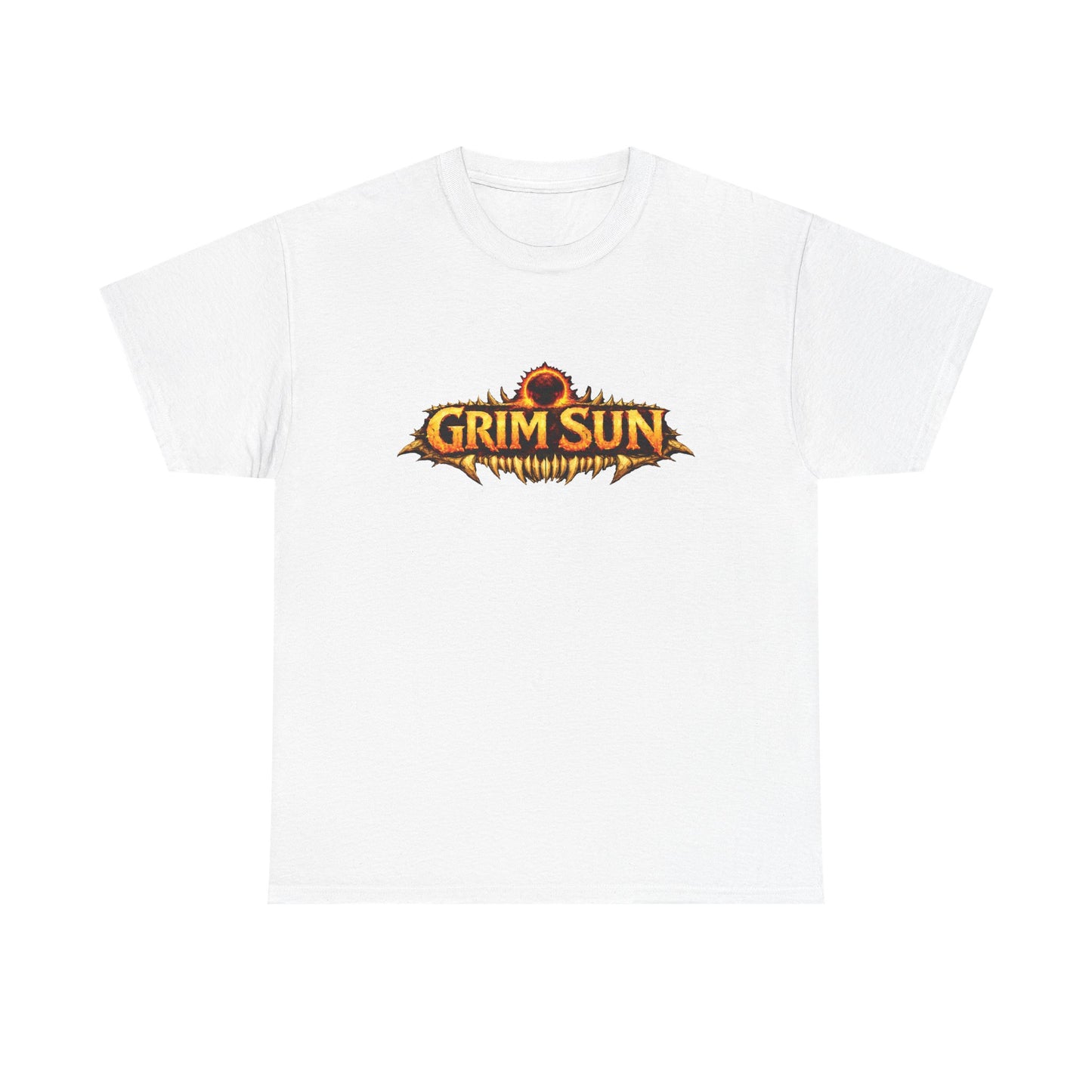 Unisex Heavy Cotton Tee - GRIM SUN LOGO