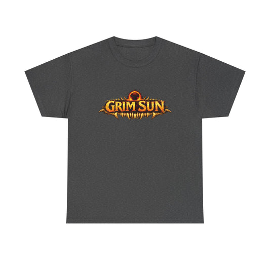 Unisex Heavy Cotton Tee - GRIM SUN LOGO